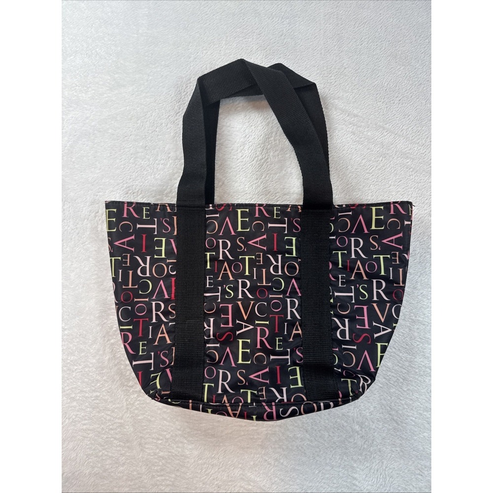 Victoria's Secret‎ Duffle Bag Gym Duffel Travel Tote Carrying Case Black 12"x8"